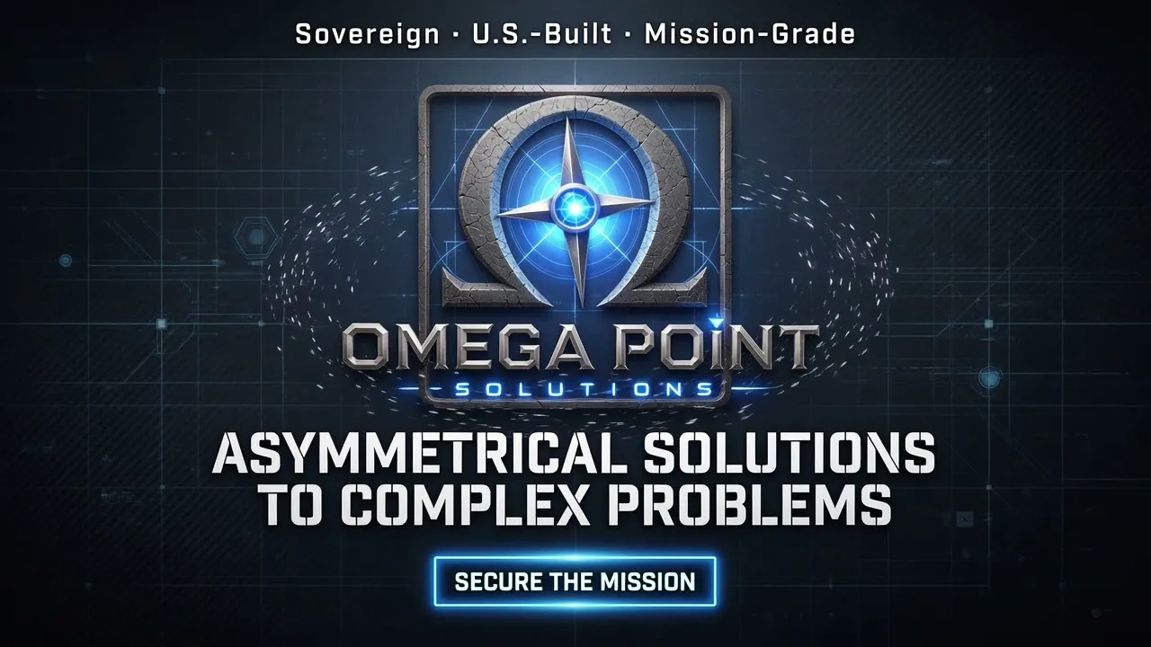 Omega Point Solutions animated brand logo