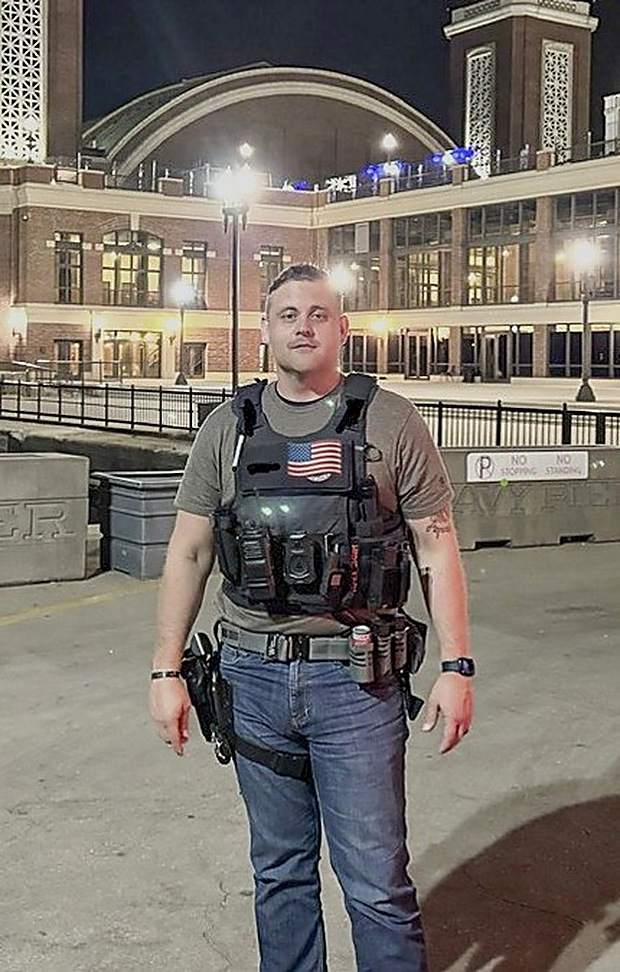 Cody Rose on task-force duty at Navy Pier, Chicago